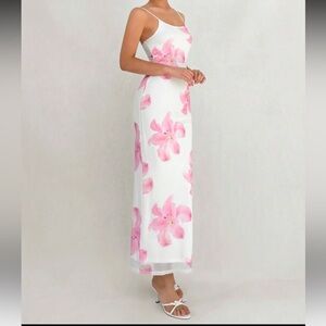 Floral Pink Maxi Dress